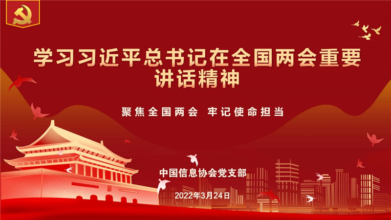 协会党支部深入學(xué)习习近平总书记在全國(guó)两会重要讲话精神